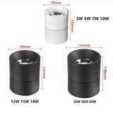 Foldable COB LED Downlight Surface Mounted Ceiling Lamp 360° Rotatable Background Spot Light For Clothes Shop Restaurant Cafe