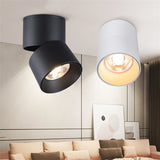 Foldable COB LED Downlight Surface Mounted Ceiling Lamp 360° Rotatable Background Spot Light For Clothes Shop Restaurant Cafe