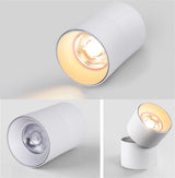 Foldable COB LED Downlight Surface Mounted Ceiling Lamp 360° Rotatable Background Spot Light For Clothes Shop Restaurant Cafe