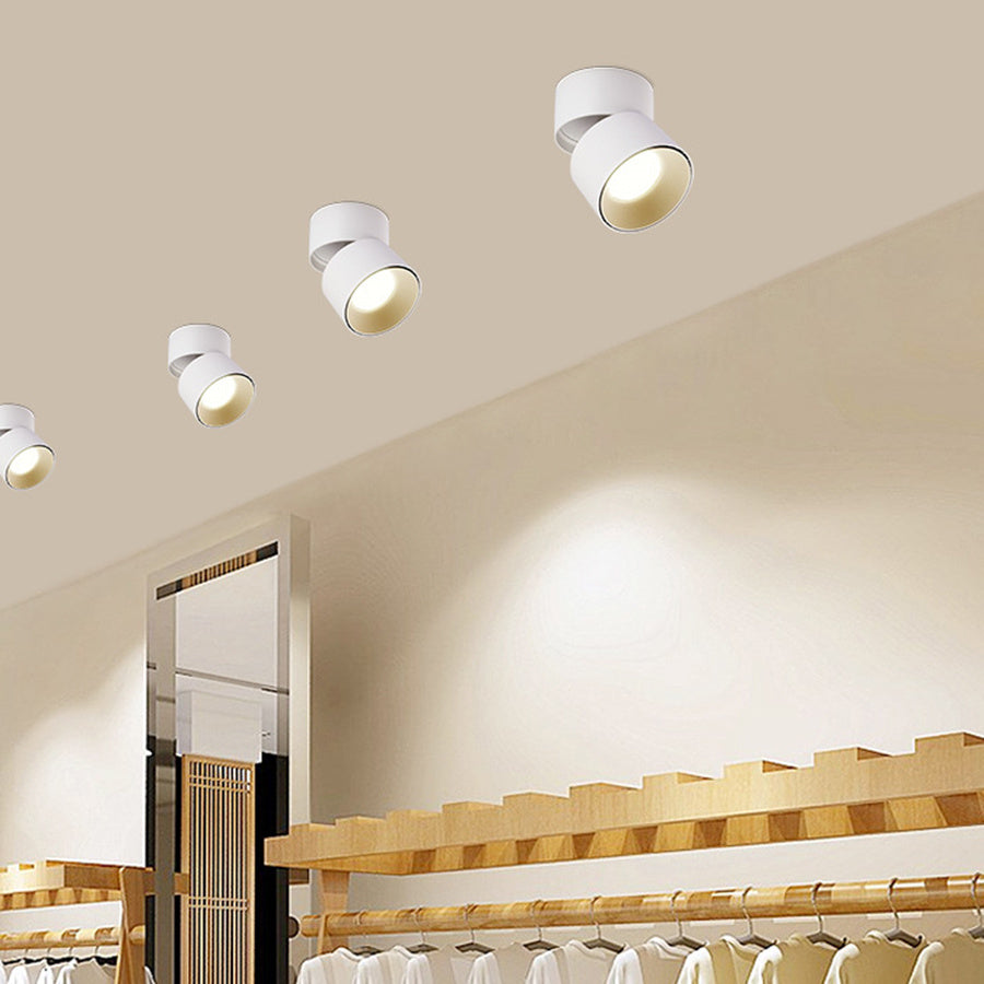 Foldable COB LED Downlight Surface Mounted Ceiling Lamp 360° Rotatable Background Spot Light For Clothes Shop Restaurant Cafe