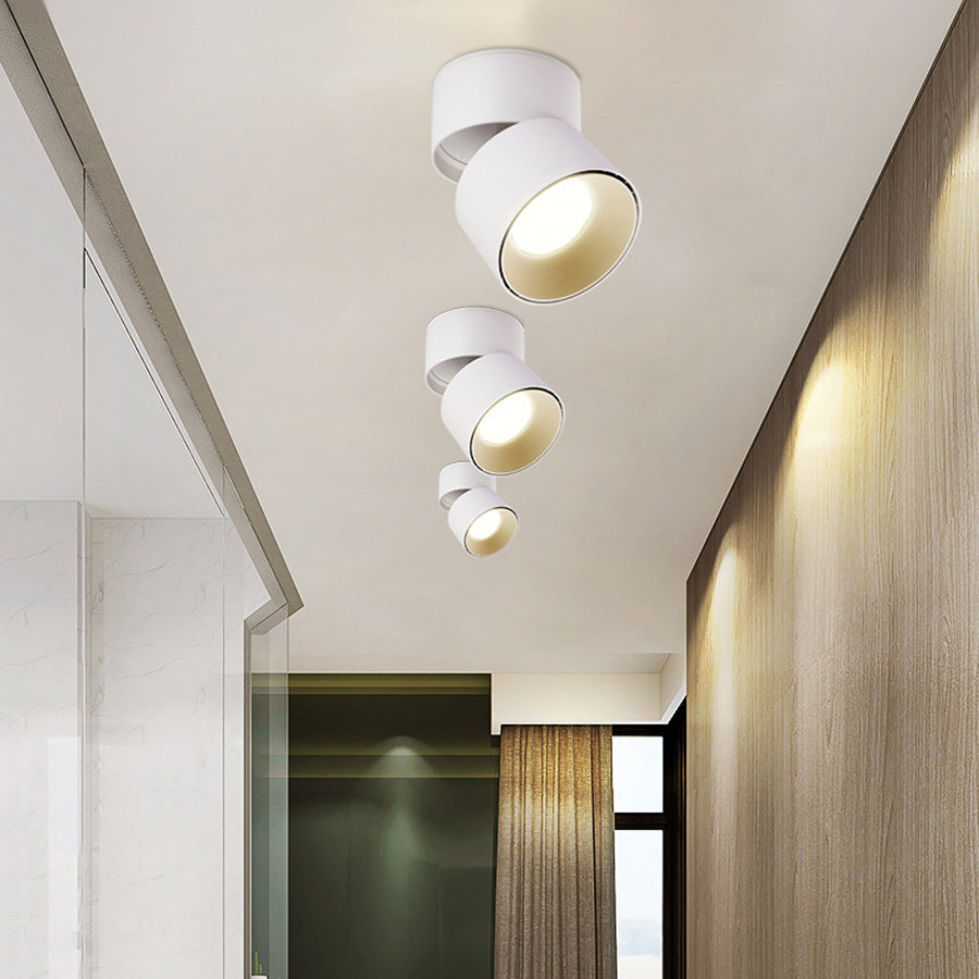 Foldable COB LED Downlight Surface Mounted Ceiling Lamp 360° Rotatable Background Spot Light For Clothes Shop Restaurant Cafe