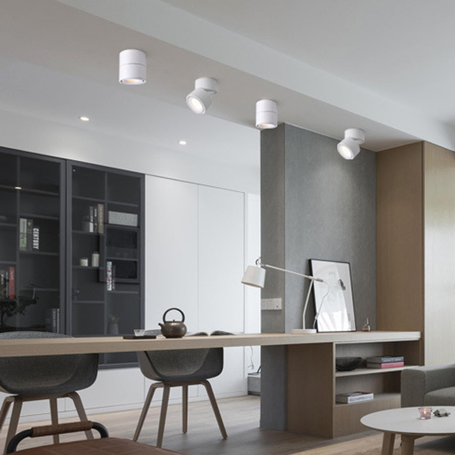 Foldable COB LED Downlight Surface Mounted Ceiling Lamp 360° Rotatable Background Spot Light For Clothes Shop Restaurant Cafe