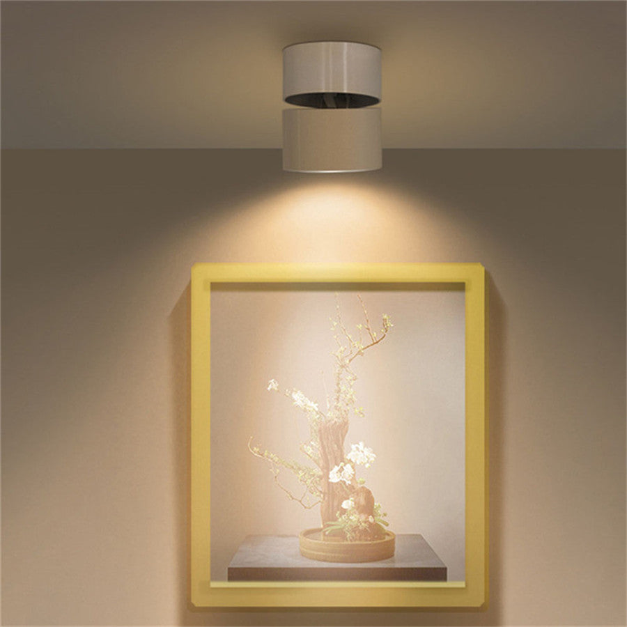 Foldable COB LED Downlight Surface Mounted Ceiling Lamp 360° Rotatable Background Spot Light For Clothes Shop Restaurant Cafe