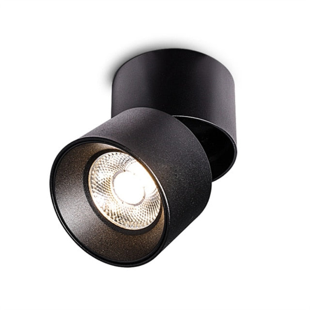 Foldable COB LED Downlight Surface Mounted Ceiling Lamp 360° Rotatable Background Spot Light For Clothes Shop Restaurant Cafe