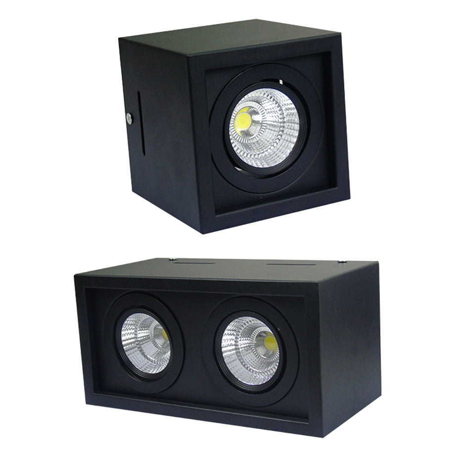 GD COB LED Downlight 14W 20W 30W Surface Mounted 1 Head 2 Head LED LED Grille Light AC85-265V COB LED Spot For Home Decor