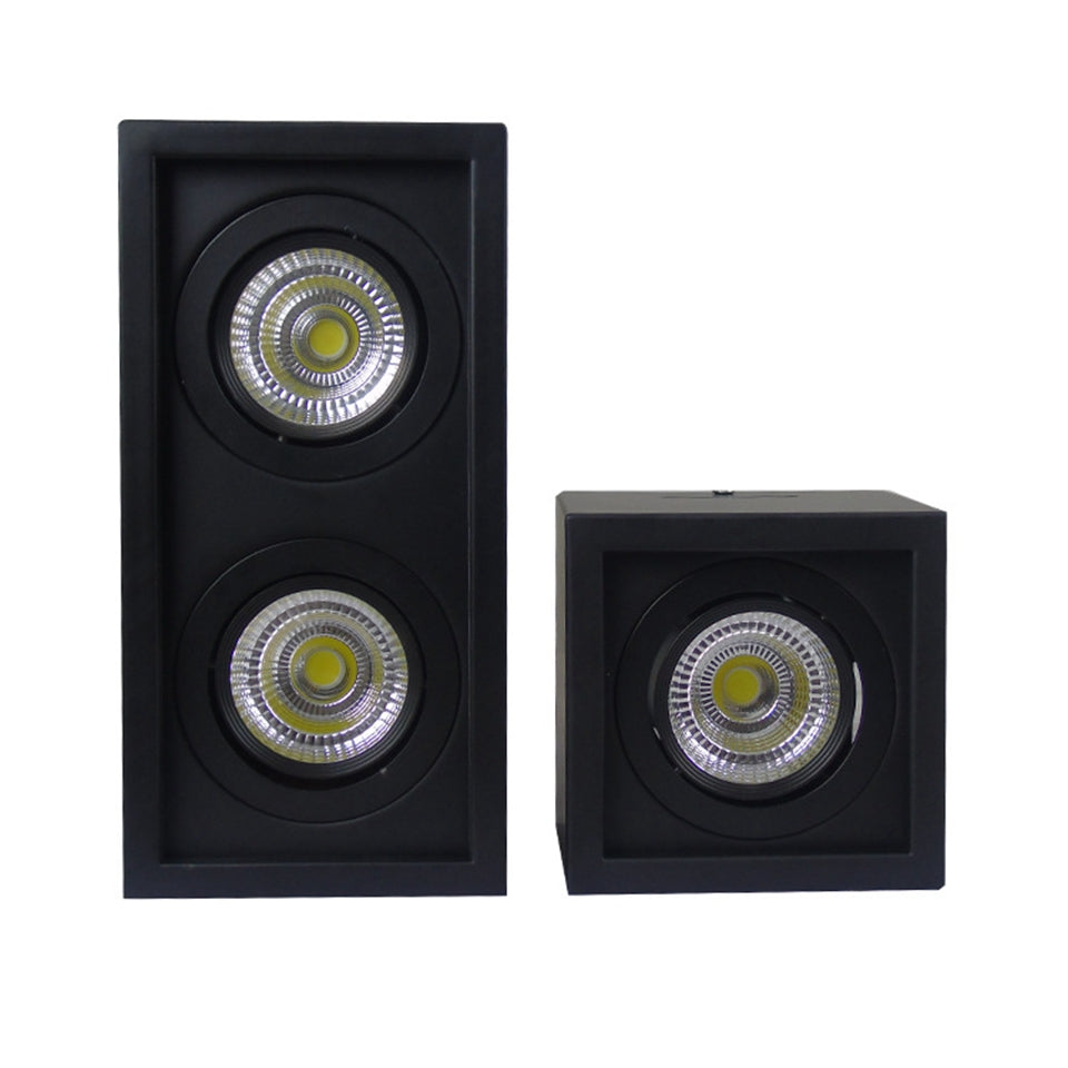 GD COB LED Downlight 14W 20W 30W Surface Mounted 1 Head 2 Head LED LED Grille Light AC85-265V COB LED Spot For Home Decor