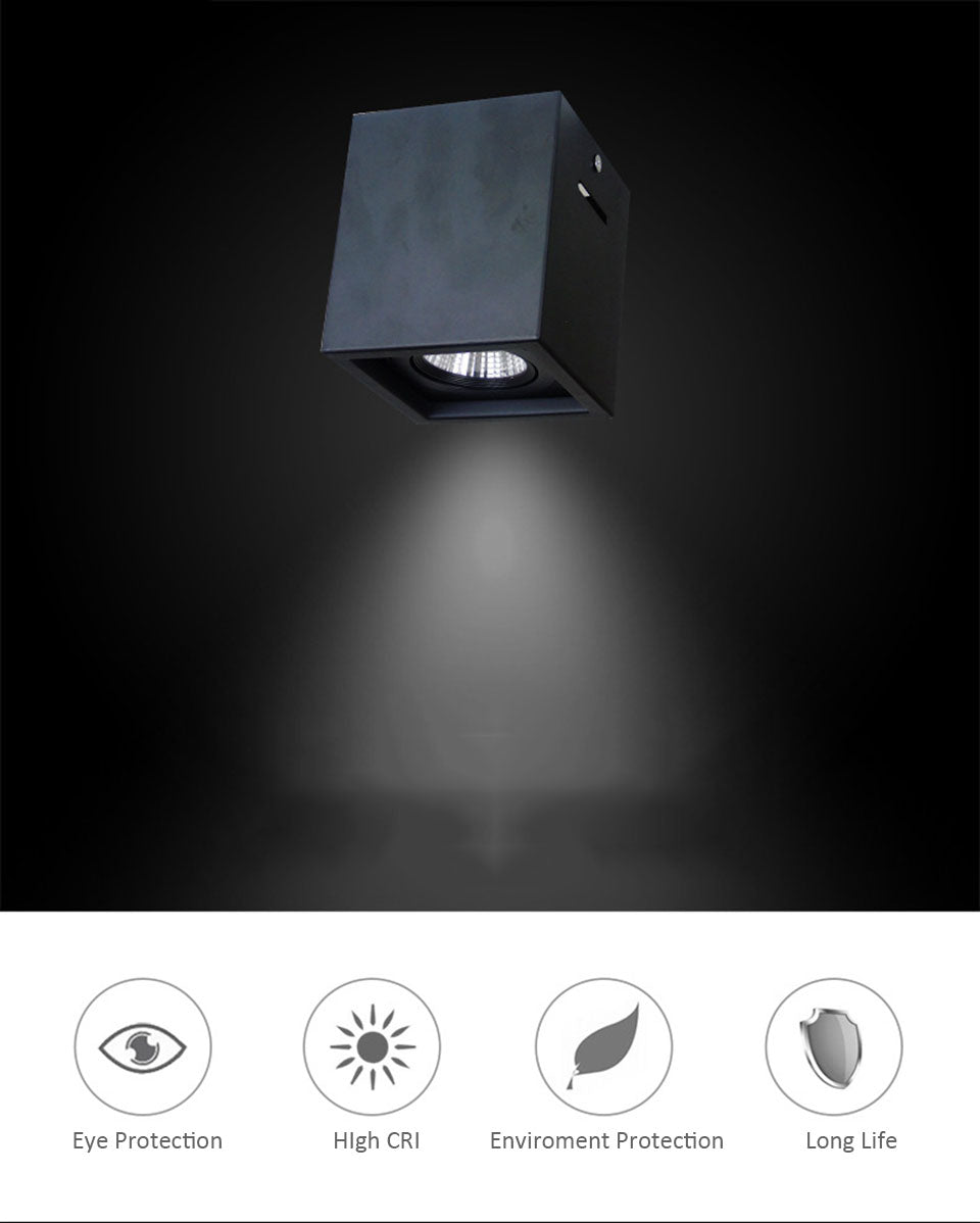 GD COB LED Downlight 14W 20W 30W Surface Mounted 1 Head 2 Head LED LED Grille Light AC85-265V COB LED Spot For Home Decor