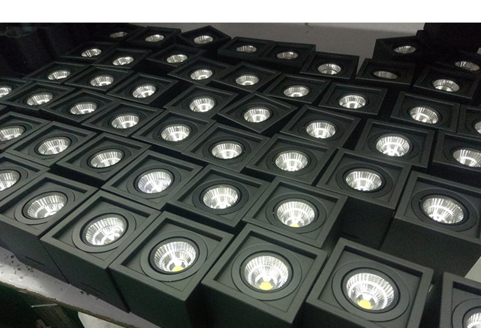 GD COB LED Downlight 14W 20W 30W Surface Mounted 1 Head 2 Head LED LED Grille Light AC85-265V COB LED Spot For Home Decor