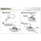 Dimmable LED Downlight 10PCS 5W 3color Recessed Led Ceiling Light Spotlight 85-265V Kitchen Lights
