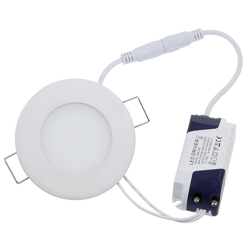 6pc 4p Led Ceilling Light 6W LED Downlight AC 110V Recessed Round LED Ceiling Lamp 220V Indoor Lighting 3W Warm Cool White Color
