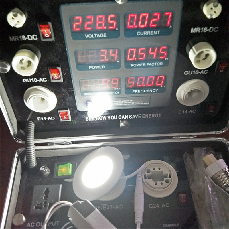 6pc 4p Led Ceilling Light 6W LED Downlight AC 110V Recessed Round LED Ceiling Lamp 220V Indoor Lighting 3W Warm Cool White Color