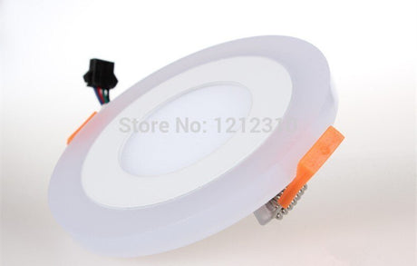 3 Model Round blue+white double color Led Panel Light 6w/9w/16w/24W AC85-265V Recessed LED Ceiling downlight downlights