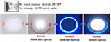 LED Double Color Panel Light 9W/16W/24W Round/Square Surface Mounted Downlight lighting Led ceiling down AC85-265V