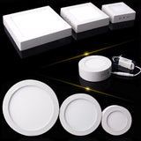 Round Led Panel Light Surface Mounted leds 9W 15W 25W Downlight ceiling down 85-265V lampada led lamp with LED Driver