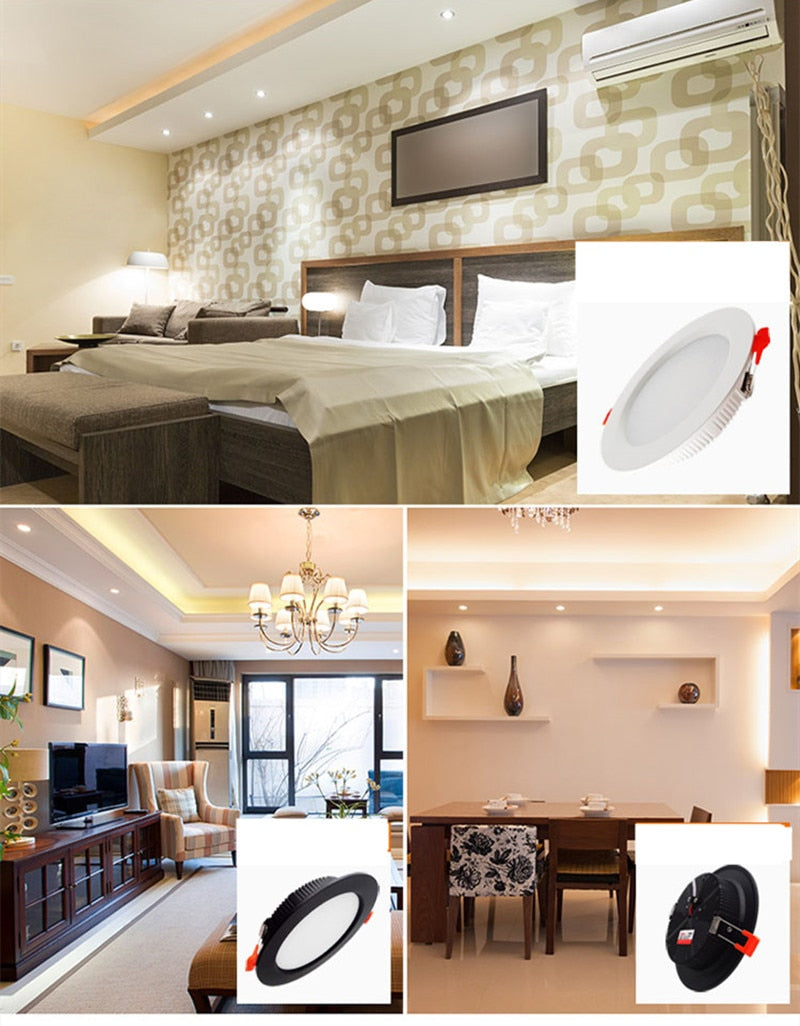 LED Downlight AC240V Round Panel light Led Recessed Lamp For Indoor Kitchen Bathroom