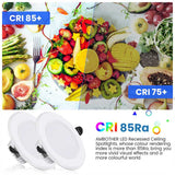 AMBOTHER LED Downlight 36W Recessed Round LED Ceiling Lamp SMD2835 AC85-265V Warm White 3000K Ceiling Spot Light Indoor Lighting