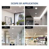 Recessed Downlight Adjustable Indoor Lighting Cool White Home Decor Bedroom Ceiling Open Hole 10W 18W 24W 36W LED Panel Lights