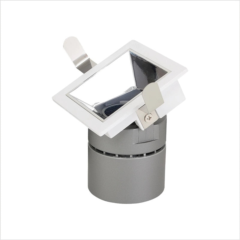 Recessed LED Spotlight 24° 18W 24W Square Lamp Downlight COB Dimmable AC 110V 220V Warm Cold white For Hotel Ceiling Lighting