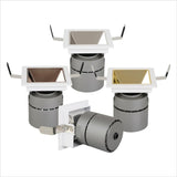 Recessed LED Spotlight 24° 18W 24W Square Lamp Downlight COB Dimmable AC 110V 220V Warm Cold white For Hotel Ceiling Lighting