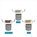 Recessed LED Spotlight 24° 18W 24W Square Lamp Downlight COB Dimmable AC 110V 220V Warm Cold white For Hotel Ceiling Lighting