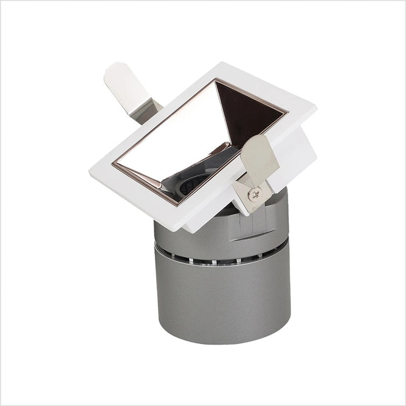 Recessed LED Spotlight 24° 18W 24W Square Lamp Downlight COB Dimmable AC 110V 220V Warm Cold white For Hotel Ceiling Lighting