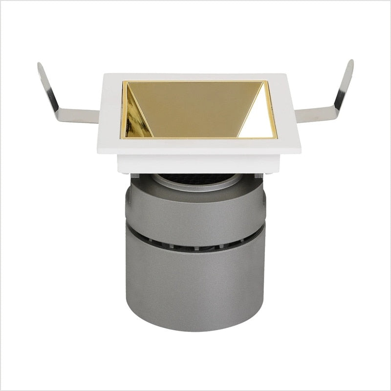 Recessed LED Spotlight 24° 18W 24W Square Lamp Downlight COB Dimmable AC 110V 220V Warm Cold white For Hotel Ceiling Lighting