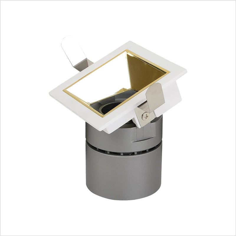 Recessed LED Spotlight 24° 18W 24W Square Lamp Downlight COB Dimmable AC 110V 220V Warm Cold white For Hotel Ceiling Lighting