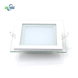 Dimmable LED Panel Downlight 6W 12W 18W Square Glass Panel Lights High Brightness Ceiling Recessed Lamps SMD5730 AC110V AC220V