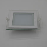 Dimmable LED Panel Downlight 6W 12W 18W Square Glass Panel Lights High Brightness Ceiling Recessed Lamps SMD5730 AC110V AC220V