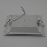 Dimmable LED Panel Downlight 6W 12W 18W Square Glass Panel Lights High Brightness Ceiling Recessed Lamps SMD5730 AC110V AC220V