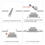 WiFi Smart LED Downlight led Ceiling led Light Lamp 10W RGBW Smart Indoor Living Room Voice Control For Alexa/Google Home