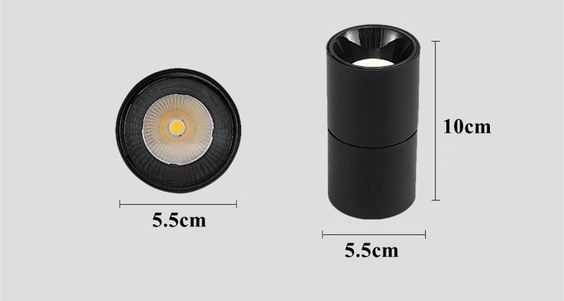 Recessed Anti Glare COB 220V LED Downlights 7W LED Ceiling Spot Lights Background Lamps Indoor Lighting