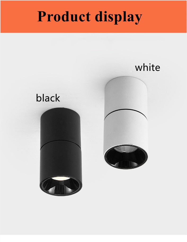 Recessed Anti Glare COB 220V LED Downlights 7W LED Ceiling Spot Lights Background Lamps Indoor Lighting