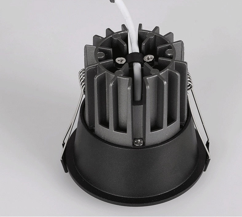 Dimmable Recessed Anti-Glare COB LED Downlights 10w 4000k LED Ceiling Spot Lights AC85~265V Background Lamps Indoor Lighting