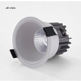 Dimmable Recessed Anti-Glare COB LED Downlights 10w 4000k LED Ceiling Spot Lights AC85~265V Background Lamps Indoor Lighting