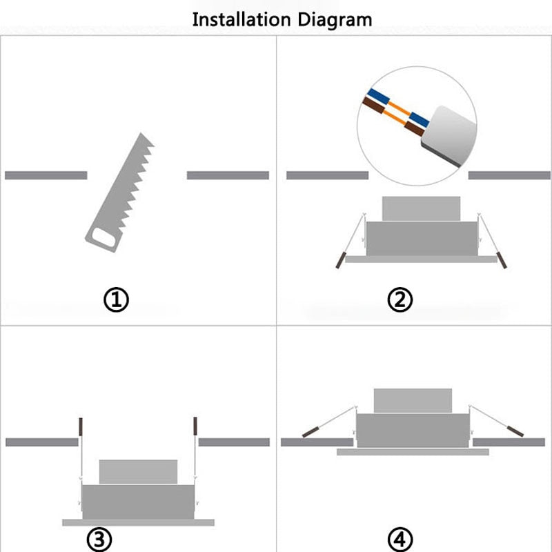 LED Downlight 3W 5W 7W 12W 18W 24W Round Recessed Lamp 85-265V Led Bulb Bedroom Kitchen Indoor LED Spot Lighting