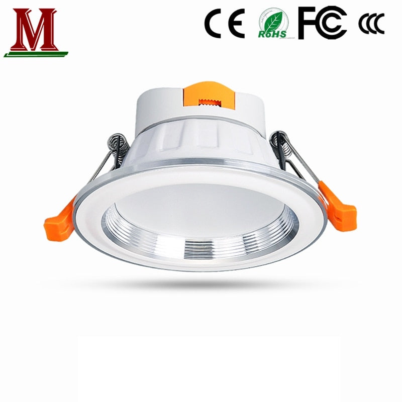 LED embedded dimmable downlight 5W 7W 12W white light / warm white / neutral light AC85-265V