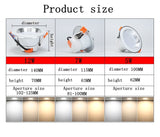 LED embedded dimmable downlight 5W 7W 12W white light / warm white / neutral light AC85-265V
