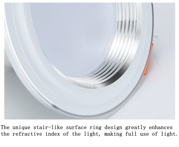 LED embedded dimmable downlight 5W 7W 12W white light / warm white / neutral light AC85-265V