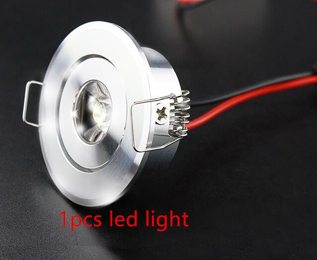 LED Cabinet lamps 1.5W DC12V Spot Light LED Downlights for Bedroom Bookroom Showcase Cupboard Indoor Lighting