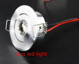LED Cabinet lamps 1.5W DC12V Spot Light LED Downlights for Bedroom Bookroom Showcase Cupboard Indoor Lighting