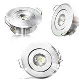 LED Cabinet lamps 1.5W DC12V Spot Light LED Downlights for Bedroom Bookroom Showcase Cupboard Indoor Lighting