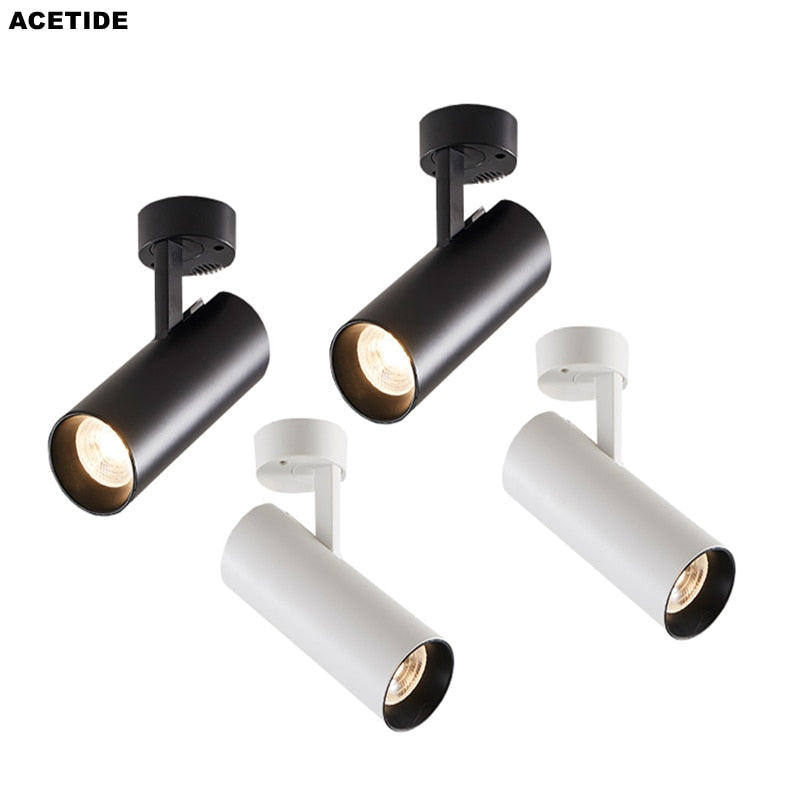 ACETIDE Surface Mounted Downlights Foldable 360° Rotatable COB LED Ceiling Spot Lights 7W--30W LED Lamps Background Wall Lighti