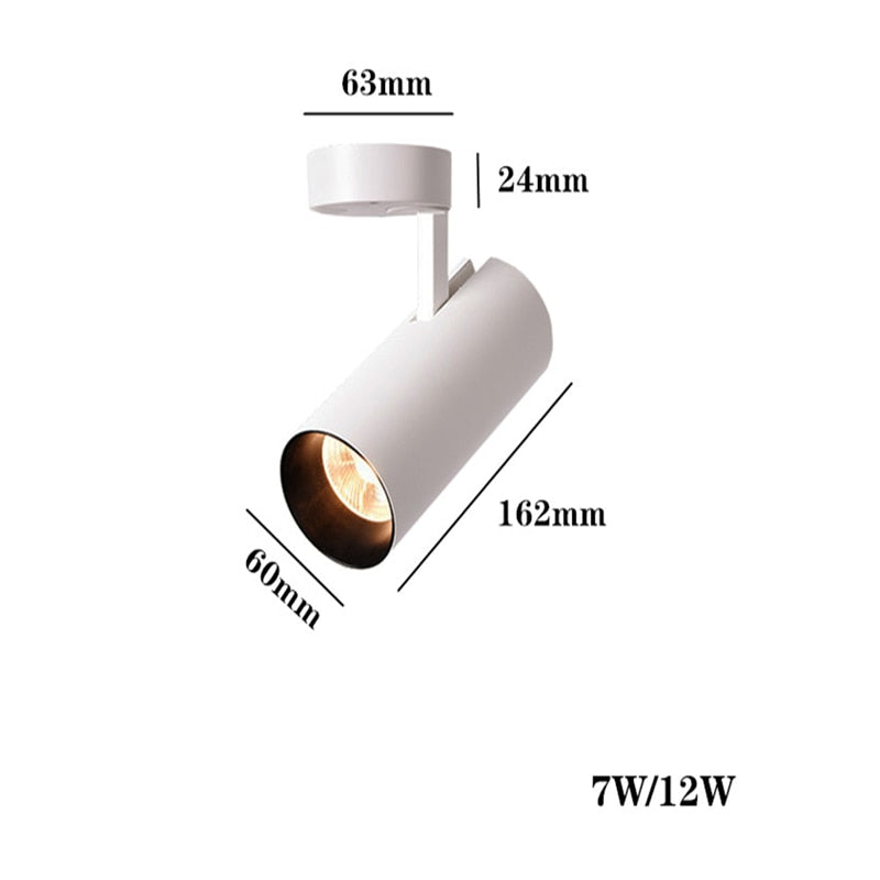 ACETIDE Surface Mounted Downlights Foldable 360° Rotatable COB LED Ceiling Spot Lights 7W--30W LED Lamps Background Wall Lighti