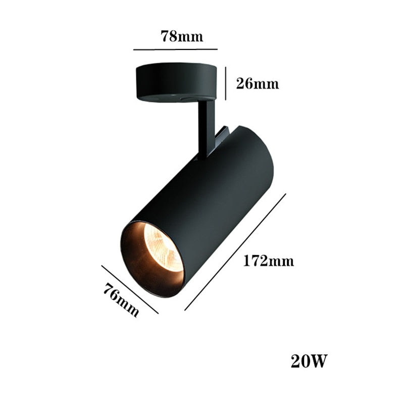 ACETIDE Surface Mounted Downlights Foldable 360° Rotatable COB LED Ceiling Spot Lights 7W--30W LED Lamps Background Wall Lighti