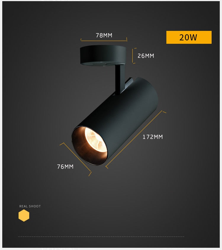 ACETIDE Surface Mounted Downlights Foldable 360° Rotatable COB LED Ceiling Spot Lights 7W--30W LED Lamps Background Wall Lighti