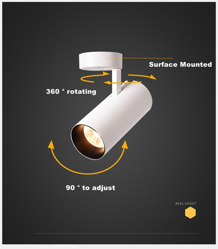 ACETIDE Surface Mounted Downlights Foldable 360° Rotatable COB LED Ceiling Spot Lights 7W--30W LED Lamps Background Wall Lighti