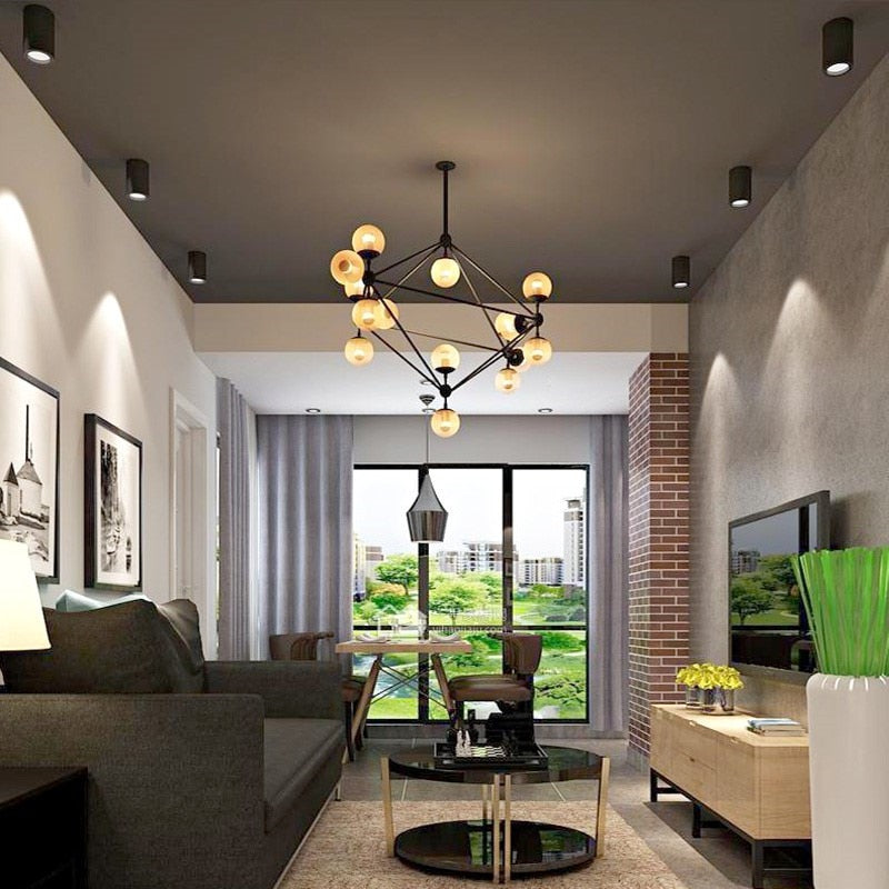 Dimmable Round Surface Mounted LED Downlights 9W 12W 15W 20W COB LED Ceiling Spot Light AC85-265V LED Ceiling Lamp Indoor Lighting