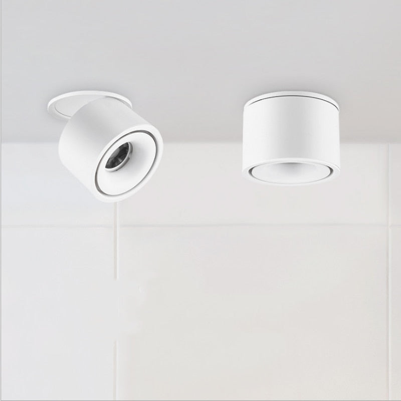 Dimmable LED Downlight COB Spotlight 10W 18W Ceiling Lamp AC85-265V Aluminum Recessed Downlights Round Led Panel Light