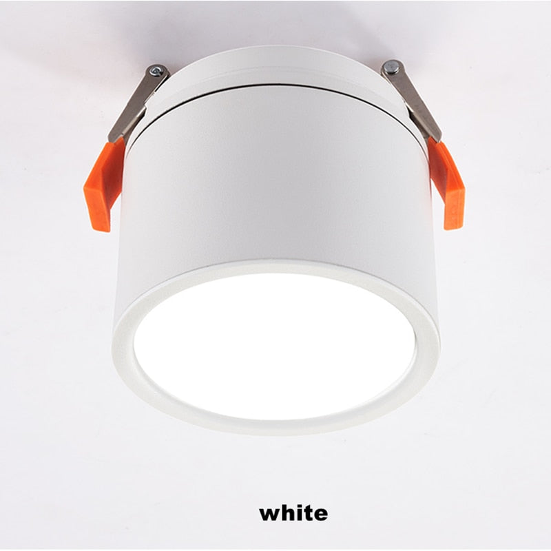 Dimmable LED Downlight COB Spotlight 10W 18W Ceiling Lamp AC85-265V Aluminum Recessed Downlights Round Led Panel Light